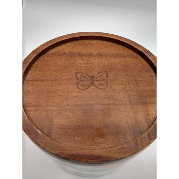 Pioneer Woman Floral Ceramic Canister With Wooden Lid - Picture 2 of 5